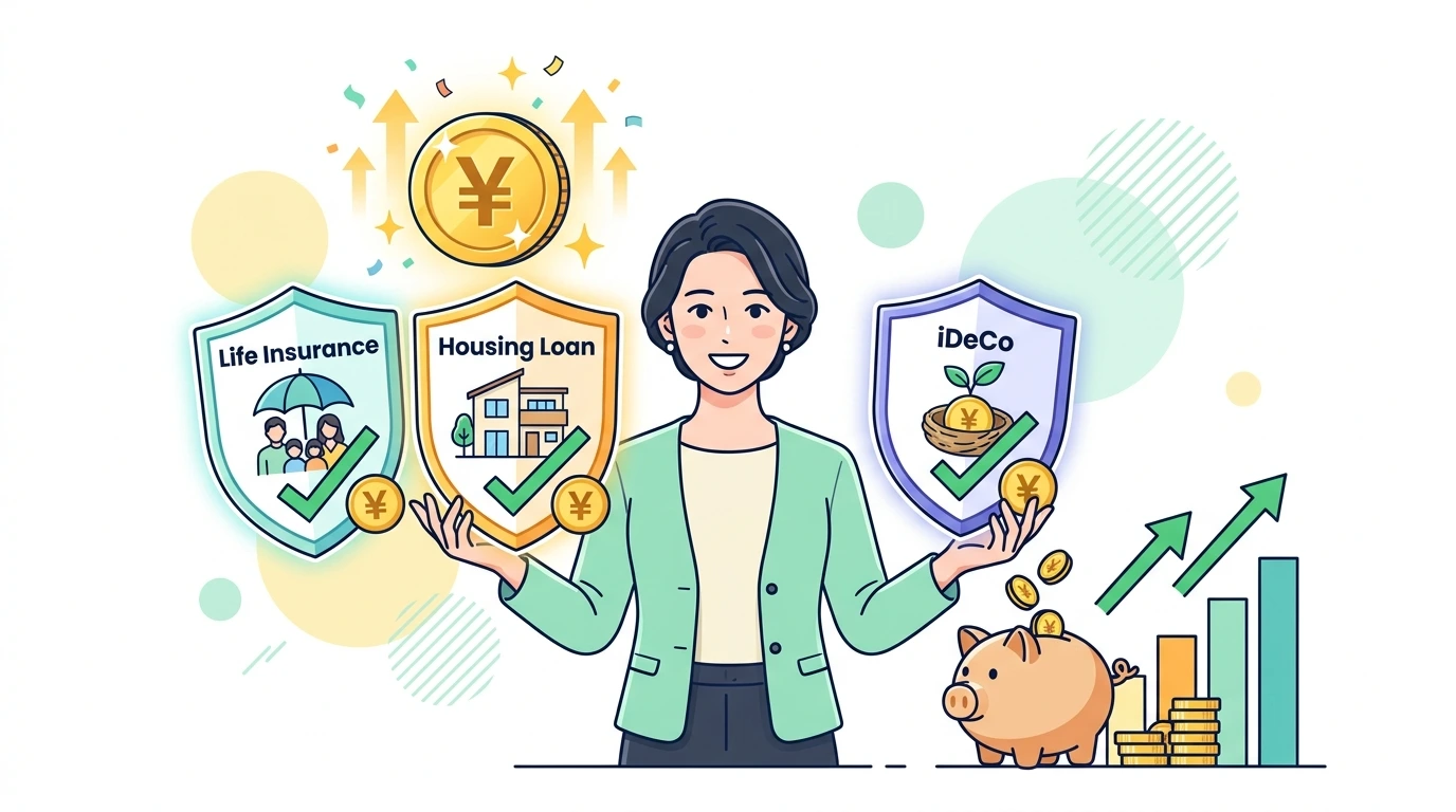 年末調整の還付金はいつ振り込まれる?平均いくら戻るのか計算方法を解説の完了・申告イメージイラスト