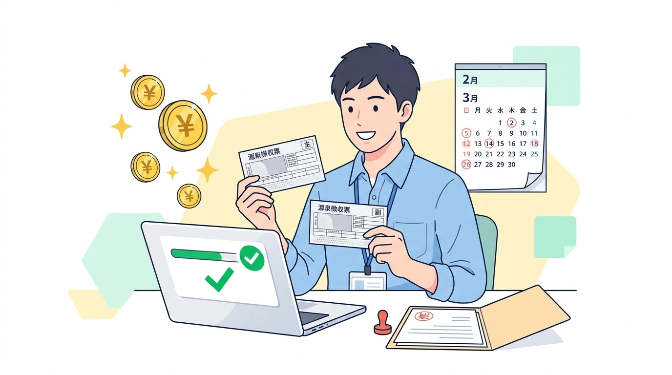 パート・アルバイトを掛け持ち(Wワーク)している場合の年末調整はどうなる?の計算・シミュレーションイメージイラスト