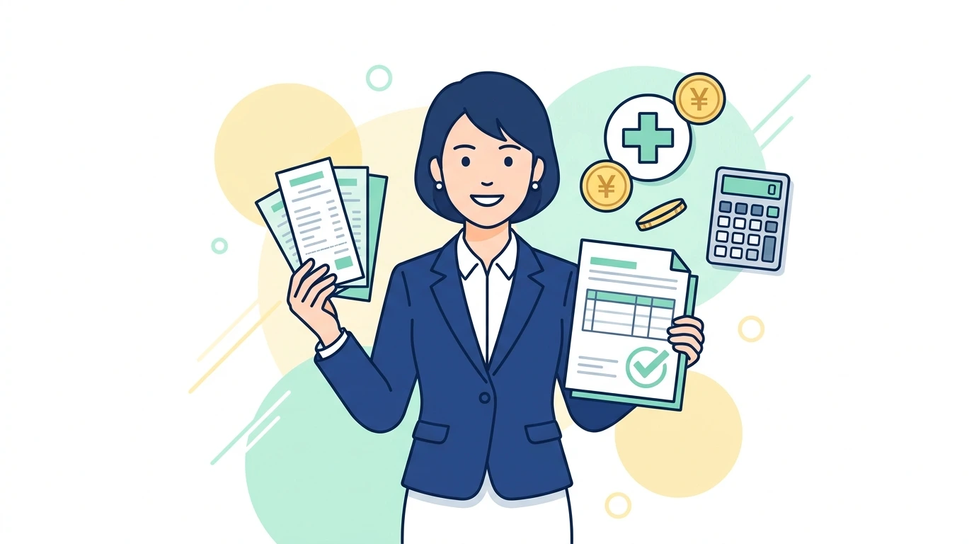 医療費控除は年末調整でできない。確定申告が必要な理由と手順のイメージイラスト