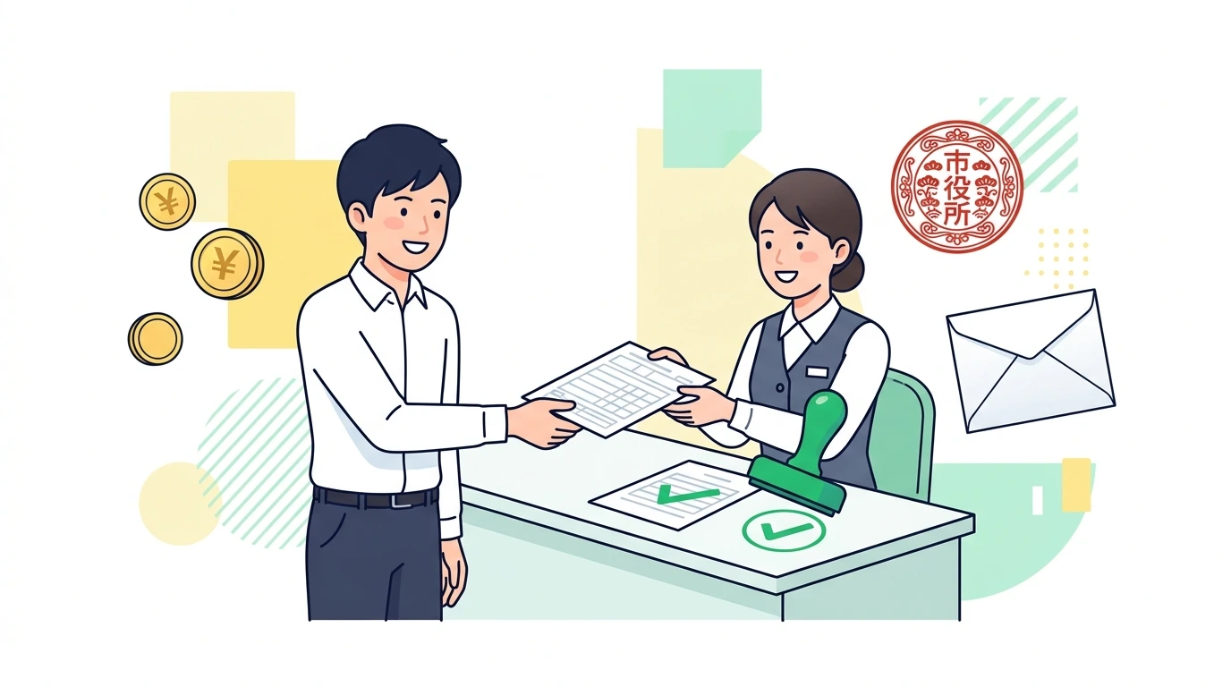 副業の「年間所得20万円以下」の罠！「確定申告は不要でも住民税申告は必須」の真実の計算・シミュレーションイメージイラスト