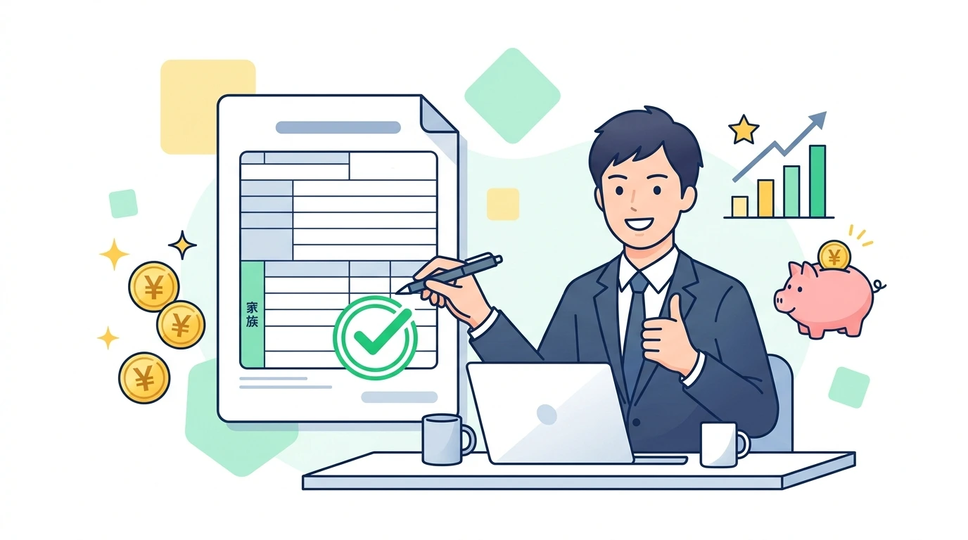 ふるさと納税の「ワンストップ特例申請書」を出し忘れた！年末調整後に確定申告で取り戻すリカバリー法の完了・申告イメージイラスト