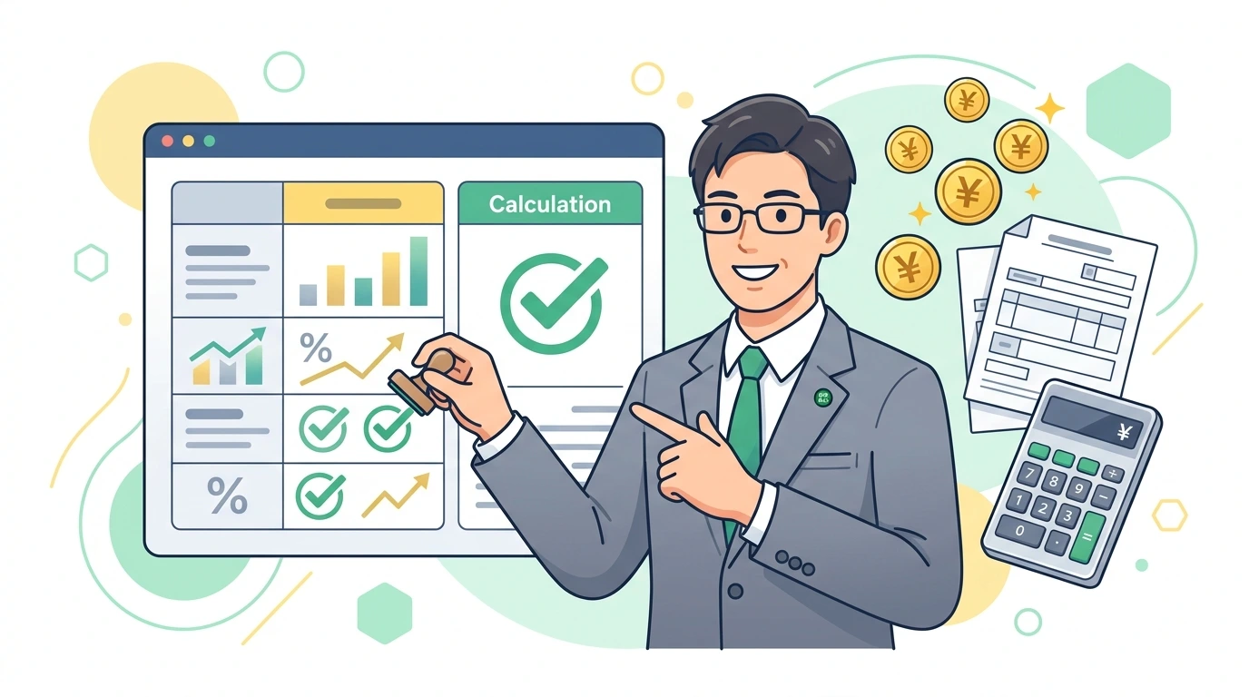 【失業保険と年末調整】ハローワークの基本手当は税金ゼロ！退職した年の確定申告と還付金計算の計算・シミュレーションイメージイラスト
