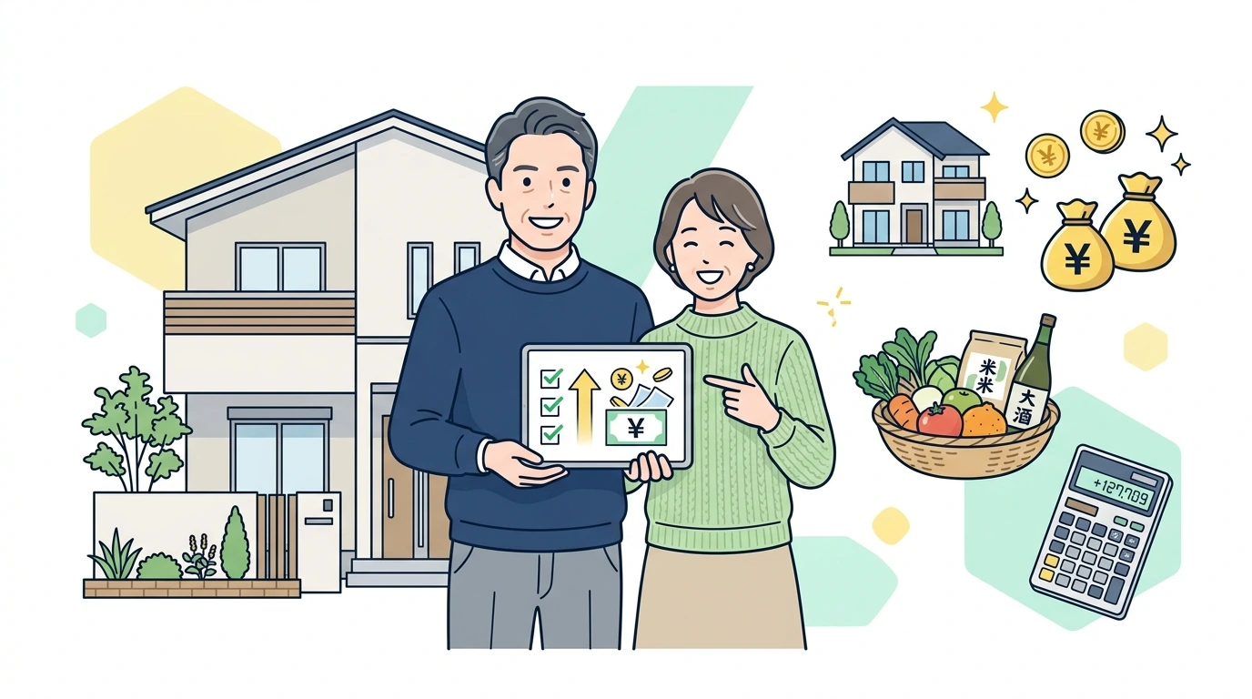 ふるさと納税と住宅ローン控除は併用できるか、枠の食い合いの正体と防ぎ方のイメージイラスト