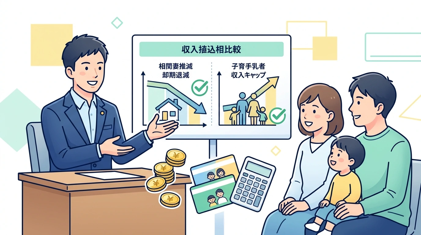 年収1000万円の手取りはいくらか、所得制限の実態を検証の計算・シミュレーションイメージイラスト