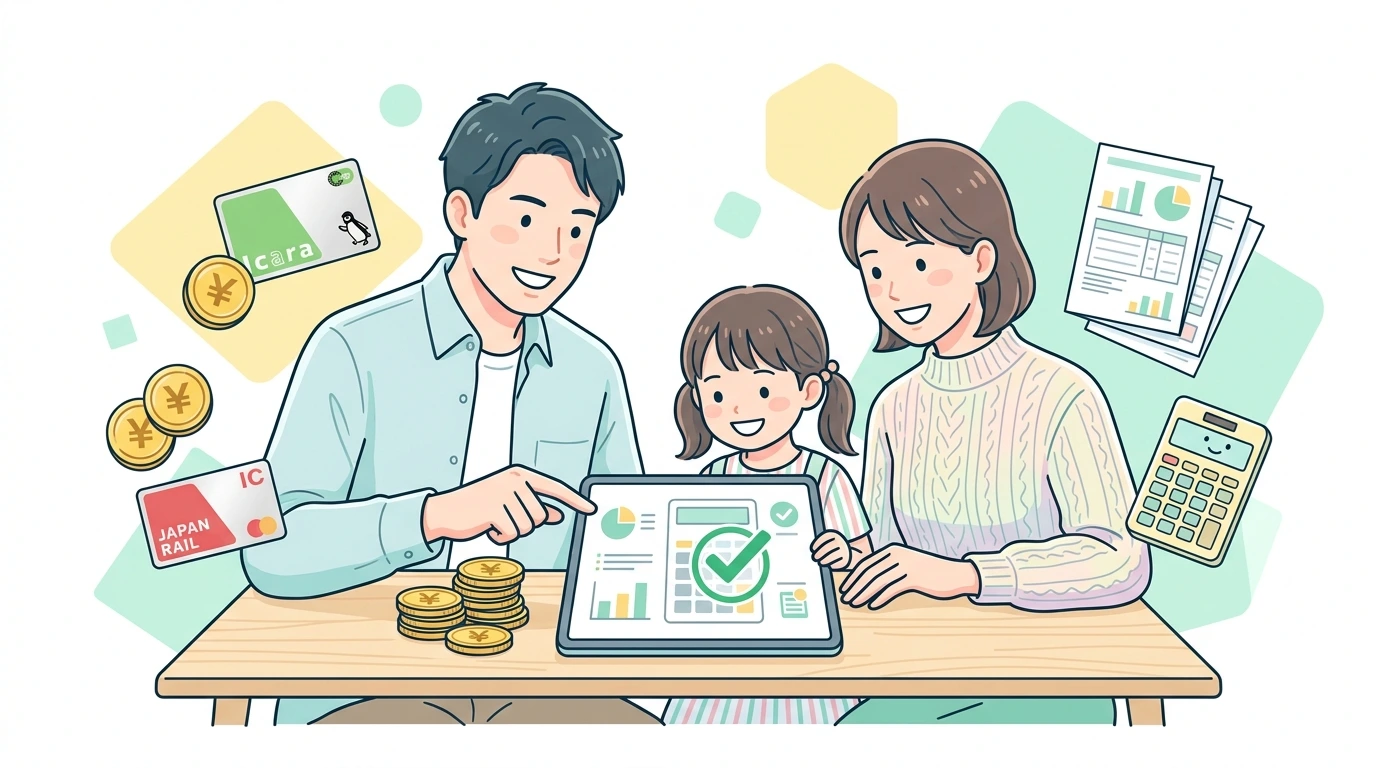 高校生バイトの年収123万円の壁と扶養控除38万円消滅リスクの完了・申告イメージイラスト