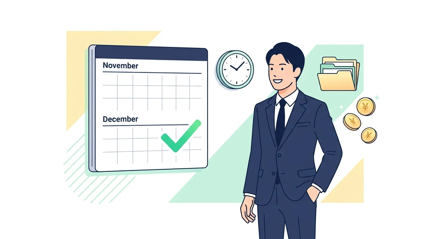年末調整の再年調、提出後の間違いを総務へ申し出て直す方法の制度・手続きイメージイラスト