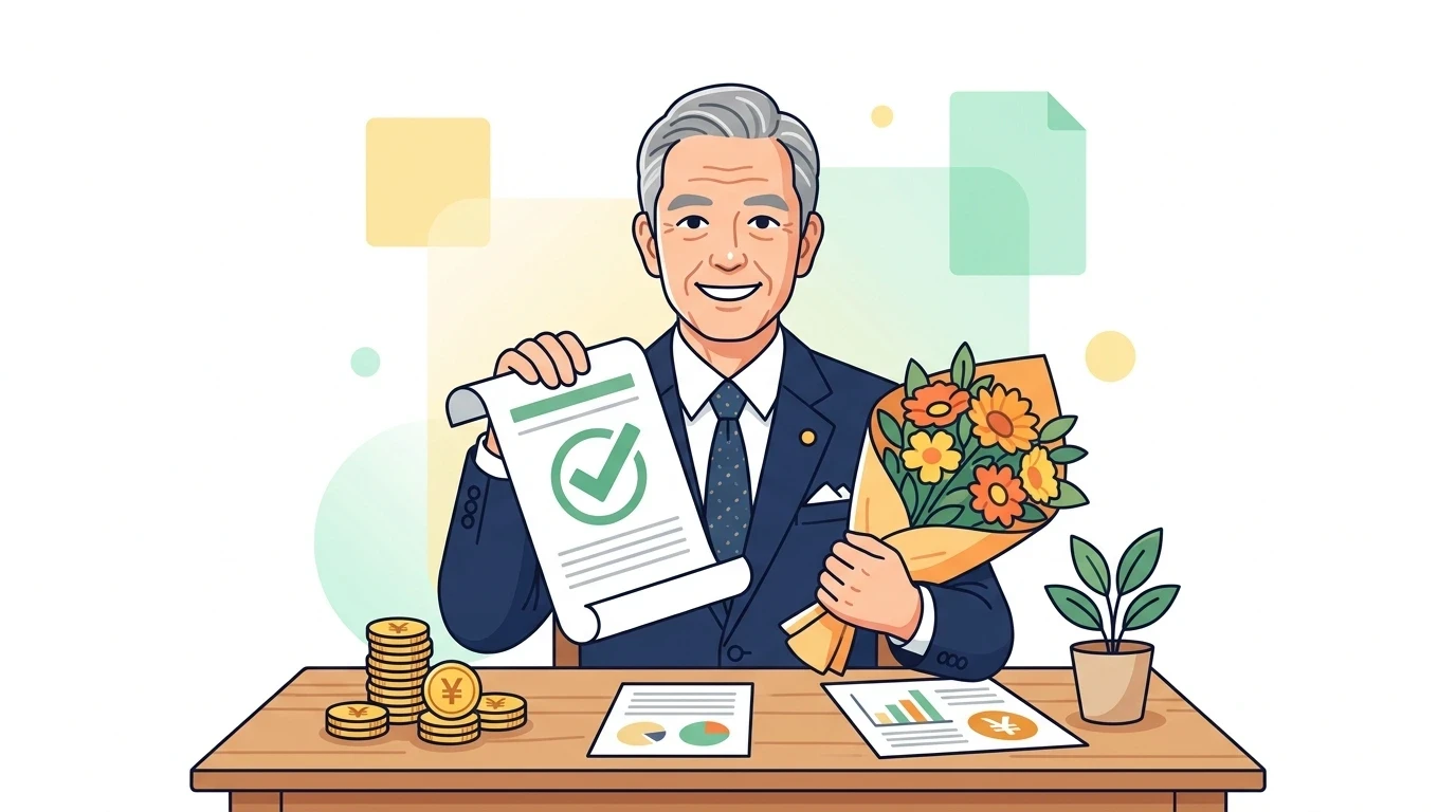 年末調整の還付金はいつ戻る?12月給与・平均5万円の受取時期の計算・シミュレーションイメージイラスト