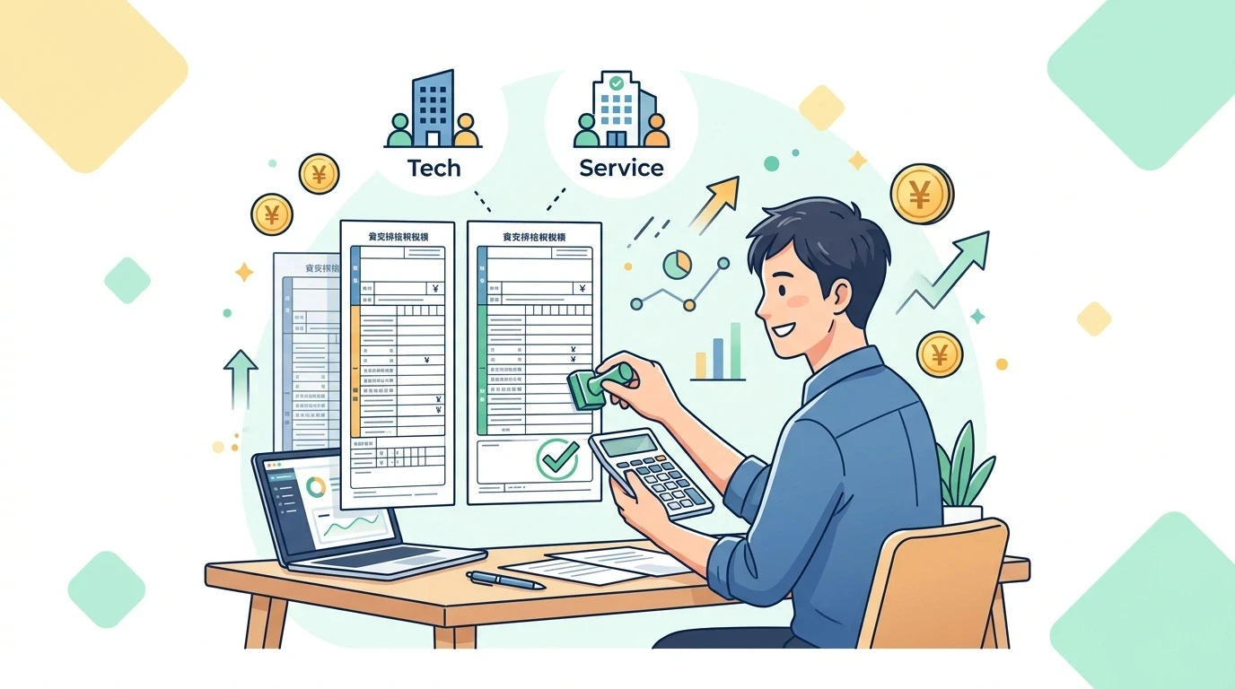 ストックオプション行使の税金、適格SOなら行使時は非課税の制度・手続きイメージイラスト